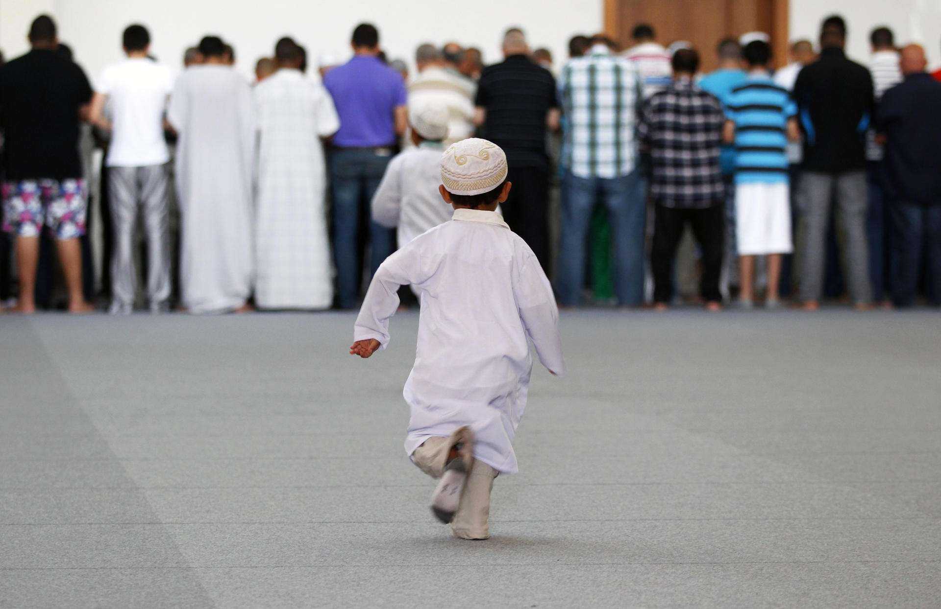 Детей мусульмане в мечети